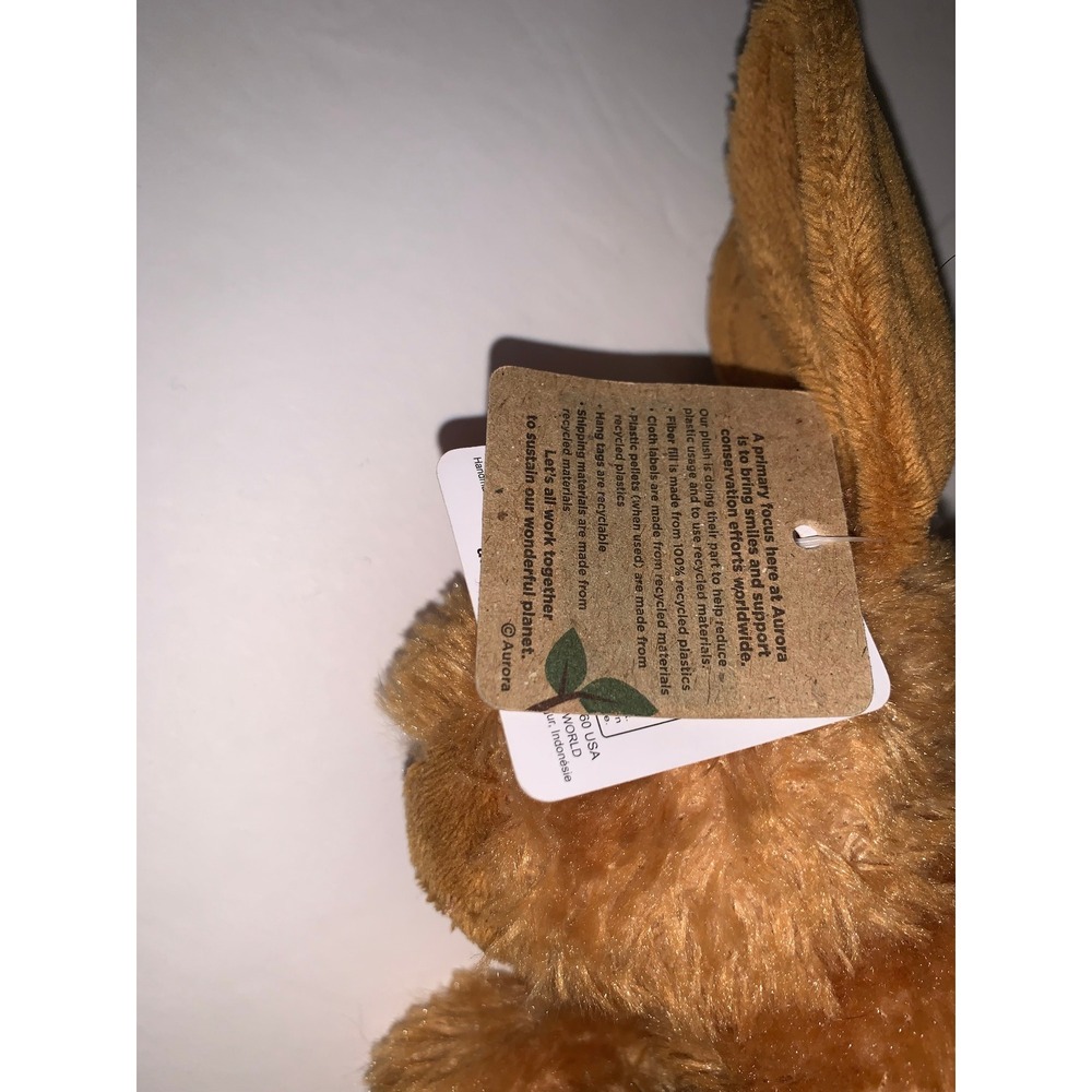 Aurora World Bitty Bunny Brown Plush Stuffed Animal Eco Friendly 31182 NEW - Picture 9 of 12